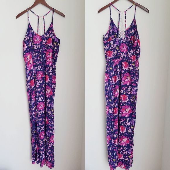 SOLD! GRAYSON THREADS Crochet Floral Maxi Dress - Picture 3 of 7